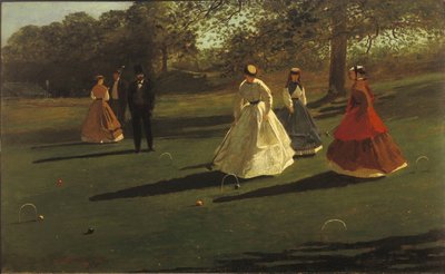Croquet Players by Winslow Homer